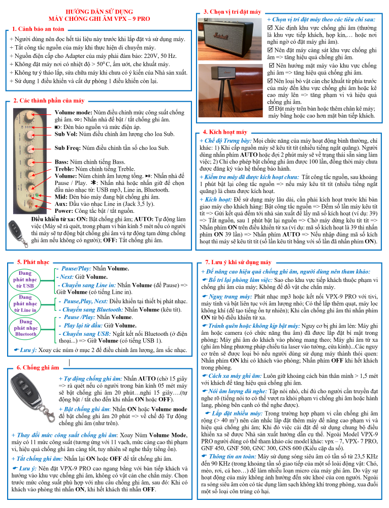 Loa nghe nhạc VPX-9Pro