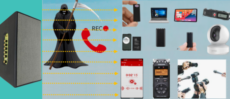 Hình 3: Mô tả các thiết bị ghi âm mà VPX9-Pro mã hoá tiếng nói được.